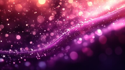 Obraz premium Colorful Bokeh with Water Droplets Effect