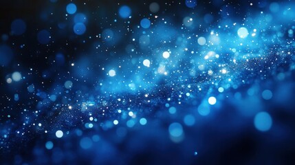 Fototapeta premium Mystical Blue Bokeh Background for Creative Use