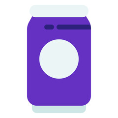 Soda Can Icon in Flat Style Suitable for Web, Apps, Presentation, or Printable Meanings