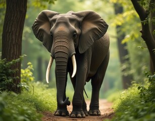 Fototapeta premium Elephant in the Forest