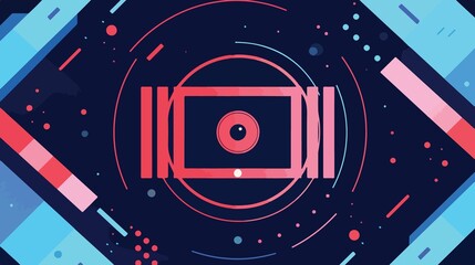 Obraz premium High Definition Video Media Resolution Concept