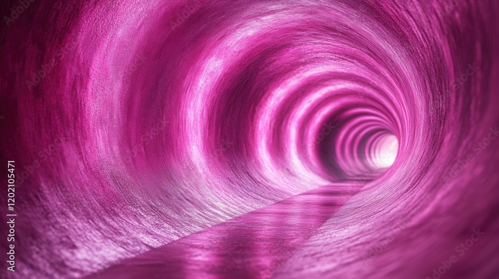 Aufkleber vibrant abstract tunnel with decorative light patterns creating a unique perspective in pink and pur