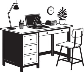 Isolated black desk icon Vector, black desk Silhouette,black desk icon set, black desk for logo,color black desk Vector illustration, Vector Graphic, EPS 10 , clip art work