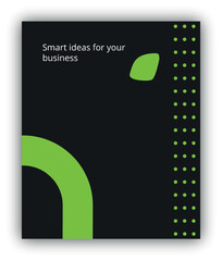 Presentation template. Design for corporate presentation, portfolio, infographic. For business and marketing