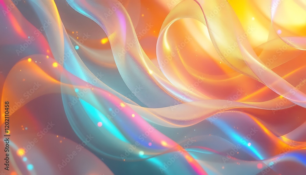 Poster abstract colorful waves background image