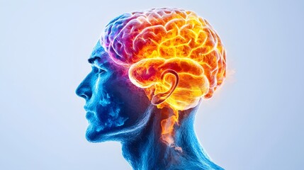 Obraz premium Cerebral Warriors Clashing in the Mindscape - Abstract Thought Patterns Colliding