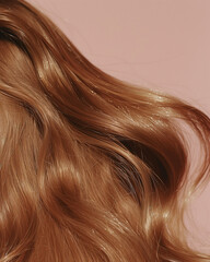 Fototapeta premium Cheveux blonds lisses brillants, coiffure, beauté, studio, naturel, gros plan