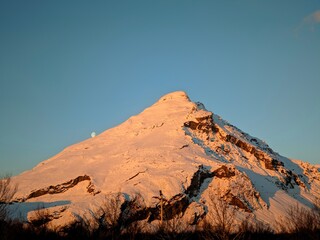 sunset in the mountains
