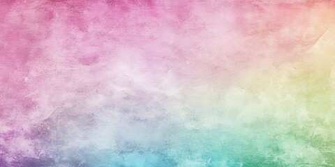 Fototapeta premium Pastel Rainbow Watercolor Texture Background Grunge Design Soft Color Gradient