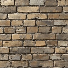 Obraz premium Rustic brown brick wall texture. Perfect for backgrounds and design projects.