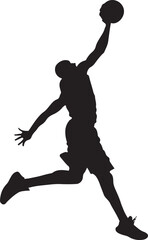 Soccer Player Silhouette design Dynamic Action Pose