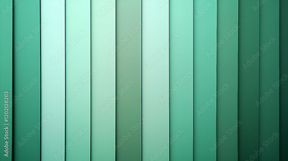 Poster simple striped pattern in alternating shades of green forming a clean geometric texture under soft l