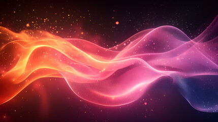 Obraz premium Minimalist dark waves graphic