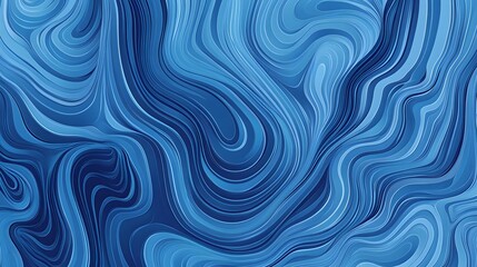 Fototapeta premium Abstract Blue Swirling Wave Pattern Design