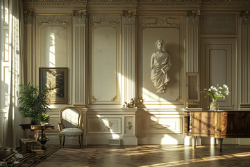 Discover the essence of classical literature through minimalistic designs in a frontal view Experiment with unexpected camera angles to unveil a new dimension in storytelling Digital Rendering Techniq