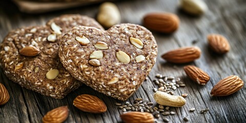 Cookies on wooden table