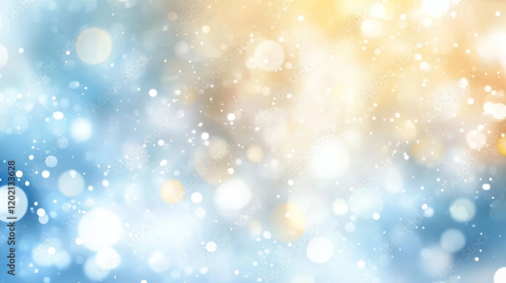 Poster soft bokeh effect creates dreamy atmosphere with warm tones and