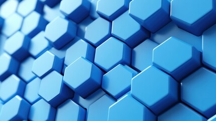 Fototapeta premium Abstract technological hexagonal background