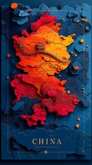 Contemporary Gradient Map of China