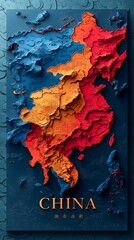 Contemporary Gradient Map of China