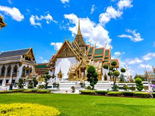 Bangkok Grand Palace, inside area of the Grand Palace and Wat Phra Kaeo in Bangkok with beautiful...
