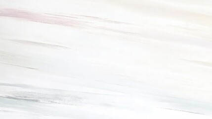 Obraz premium Abstract white and pale gray brush strokes create a subtle, delicate, minimalist texture background.