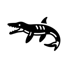 Obraz premium mosasaurus isolated on white