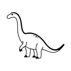 brontosaurus  vector illustration 