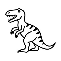 tyrannosaurus dinosaurus illustration icon