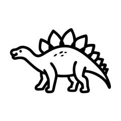 stegosaurus icon vector illustration