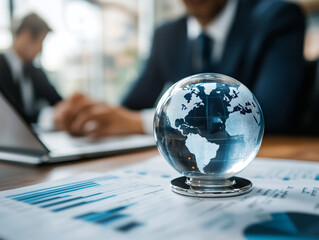 Business Professionals Discussing a Global Strategy