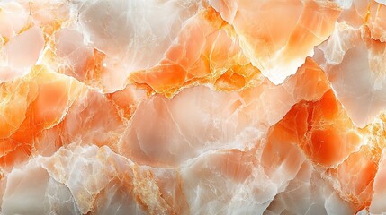 Backlit translucent orange onyx slab, detailed texture, potential countertop