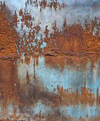 Rusty metal, Grunge metal background, Texture scratches and cracks, Iron surface full area, texture image