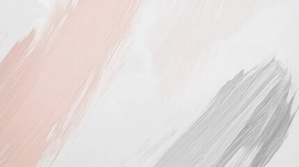Obraz premium Subtle, faded brush strokes in soft pink, gray, and beige tones layered gently on a light background.