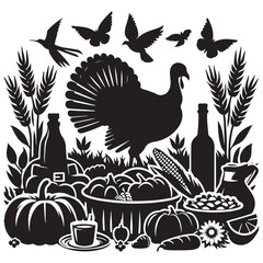 thanksgiving silhouette