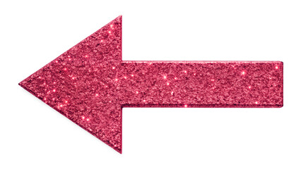 red arrow isolated on white