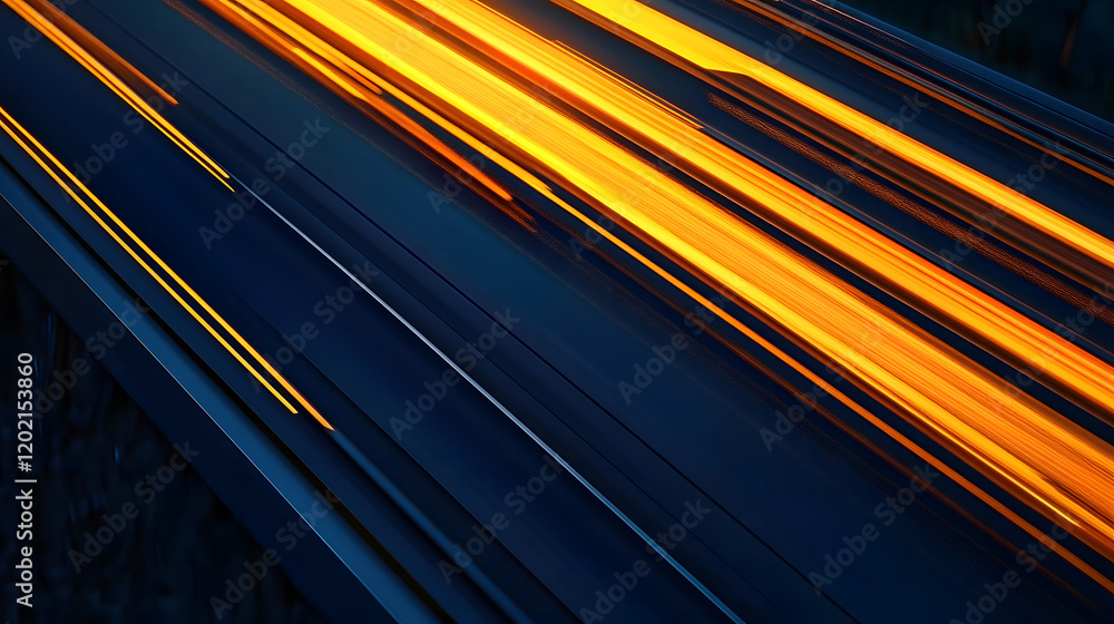Canvas Prints glowing lines weave together and apart, generating a sleek, dynamic composition.