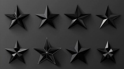 Obraz premium star icon set collection