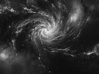 Fototapeta premium Spiral Pattern in Black and White