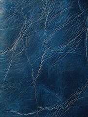 Fototapeta premium Blue Leather Surface Close Up