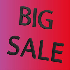 Big sale. Super Promo 3d editable text effect. Template suitable for sale product. Color text black.