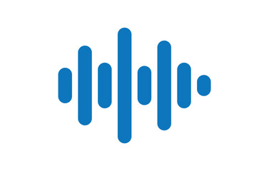 Audio waves icon. Voice message and sound representation