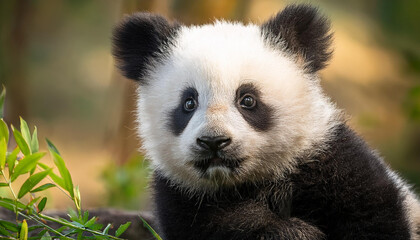 large panda cub wallpaper