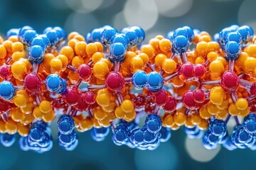 Fototapeta premium Close-up of colorful beads