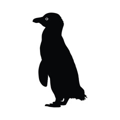 Obraz premium Simple Silhouette of a Penguin. Penguin vector, Penguin silhouette, Penguin icon, Penguin logo. 