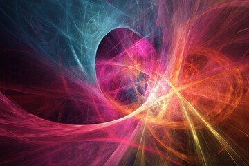Obraz premium Abstract Colorful Swirling Energy Forms