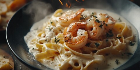 Pasta with Shrimp and Cheese