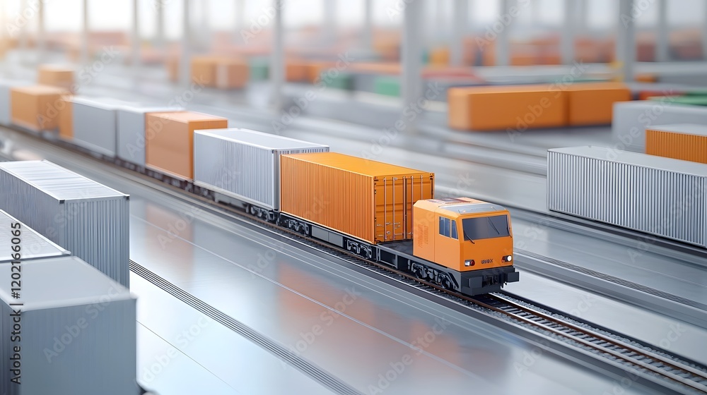 Poster streamlined cargo logistics and supply chain management supported by advanced technology and compreh