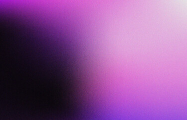 Purple blend shades dark grainy glow abstract background. 4K digital grainy gradient. Grainy noise texture poster header cover wallpaper banner backdrop design template.