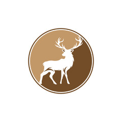 deer logo vector illustration